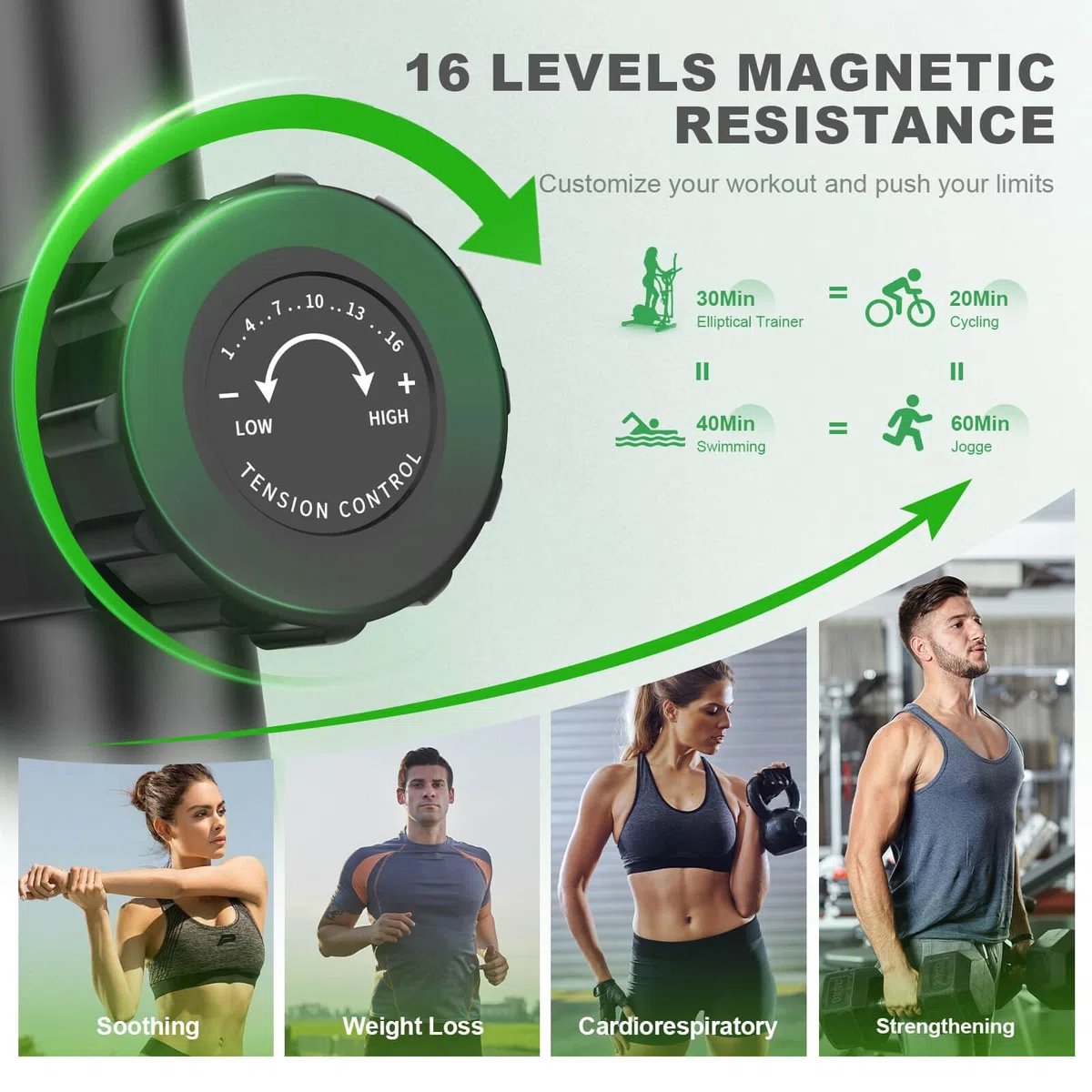 Crosstrainer für Zuhause,Ellipsentrainer mit 16 Widerstandsstufen,Bluetooth App,Flaschenhalter,Ultraleiser Magnetischer Crosstrainer mit Rutschfestem Pedal,Transporträder bis 130KG