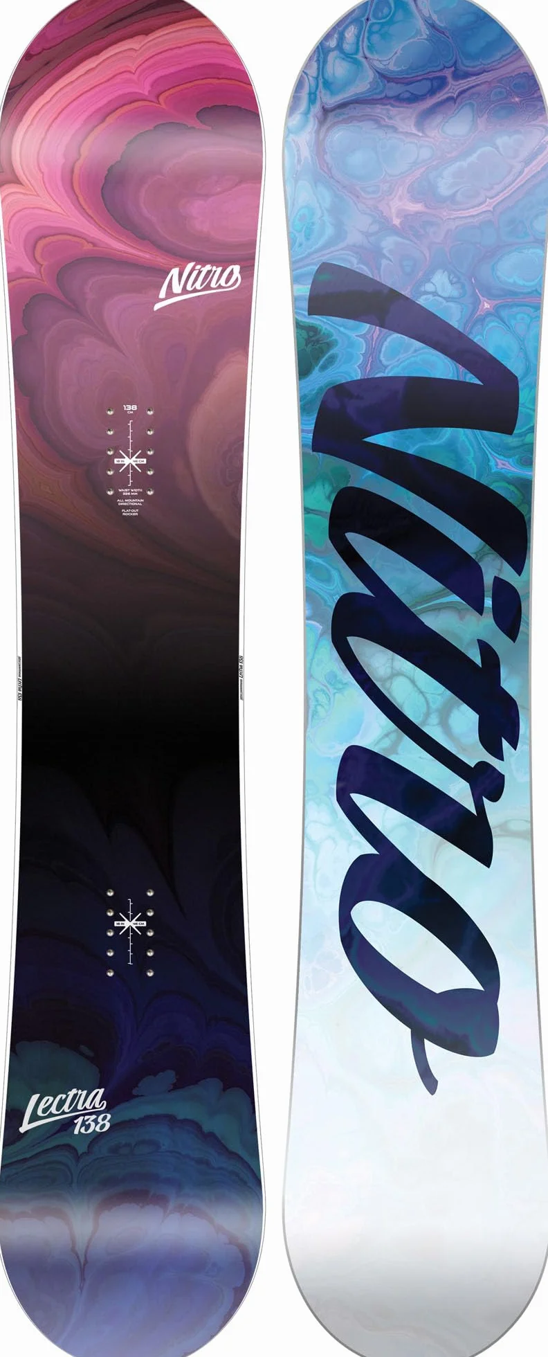 Nitro Snowboards Damen LECTRA BRD ´23, Allmountainboard, Directional, Flat-Out Rocker