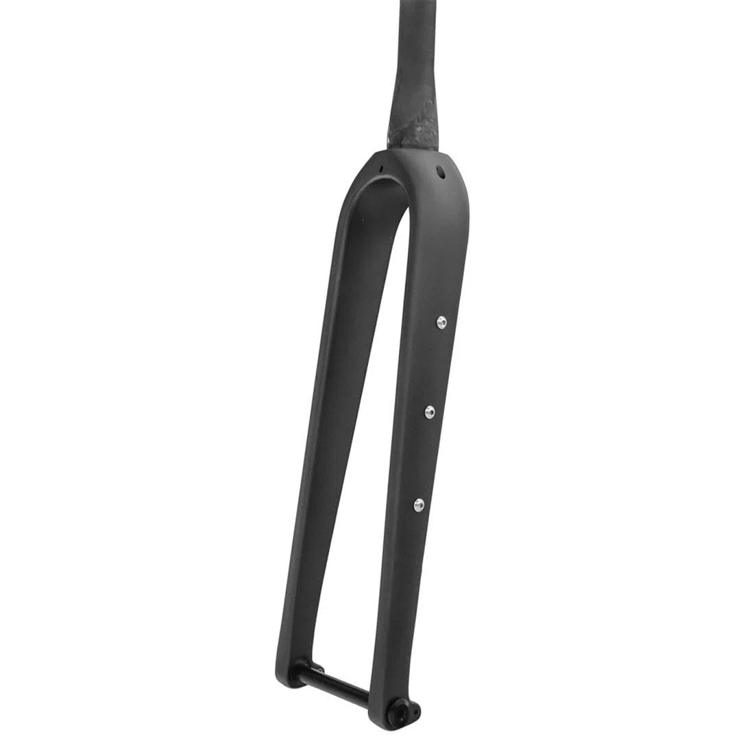 Carbon Rennrad Starrgabel 700C Gravel-Gabel Steckachse 12x100mm Scheibenbremse Fahrrad-Gabel Gerade/konisch Vorderradgabel Mit Wasserflaschenhalterung (Color : Matte Black, Size : Tapered)