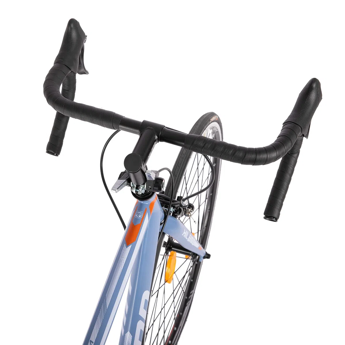 Hiland Rennrad 700c Stahlrahmen mit 14 Gang-Schaltung mit klemmbremse Racing Bike Citybike Pendlerfahrrad Blau/Schwarz/Silber für Damen und Herren