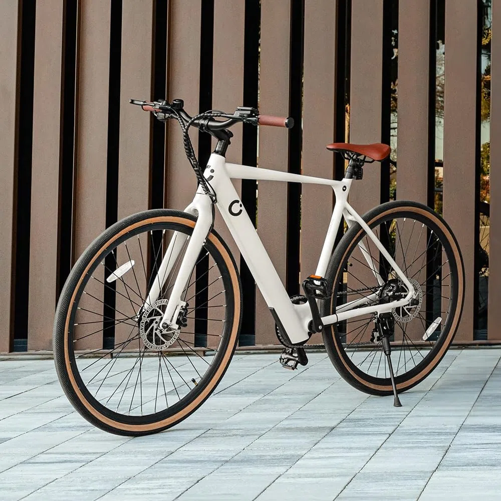 Cecotec Elektro-Stadtfahrrad City Sprint, 250W, 28-Zoll-Räder, 70 km Reichweite, 360 Wh Batterie, Shimano Altus 8-Gang-Schaltung und Doppel-Hydraulikbremsscheiben