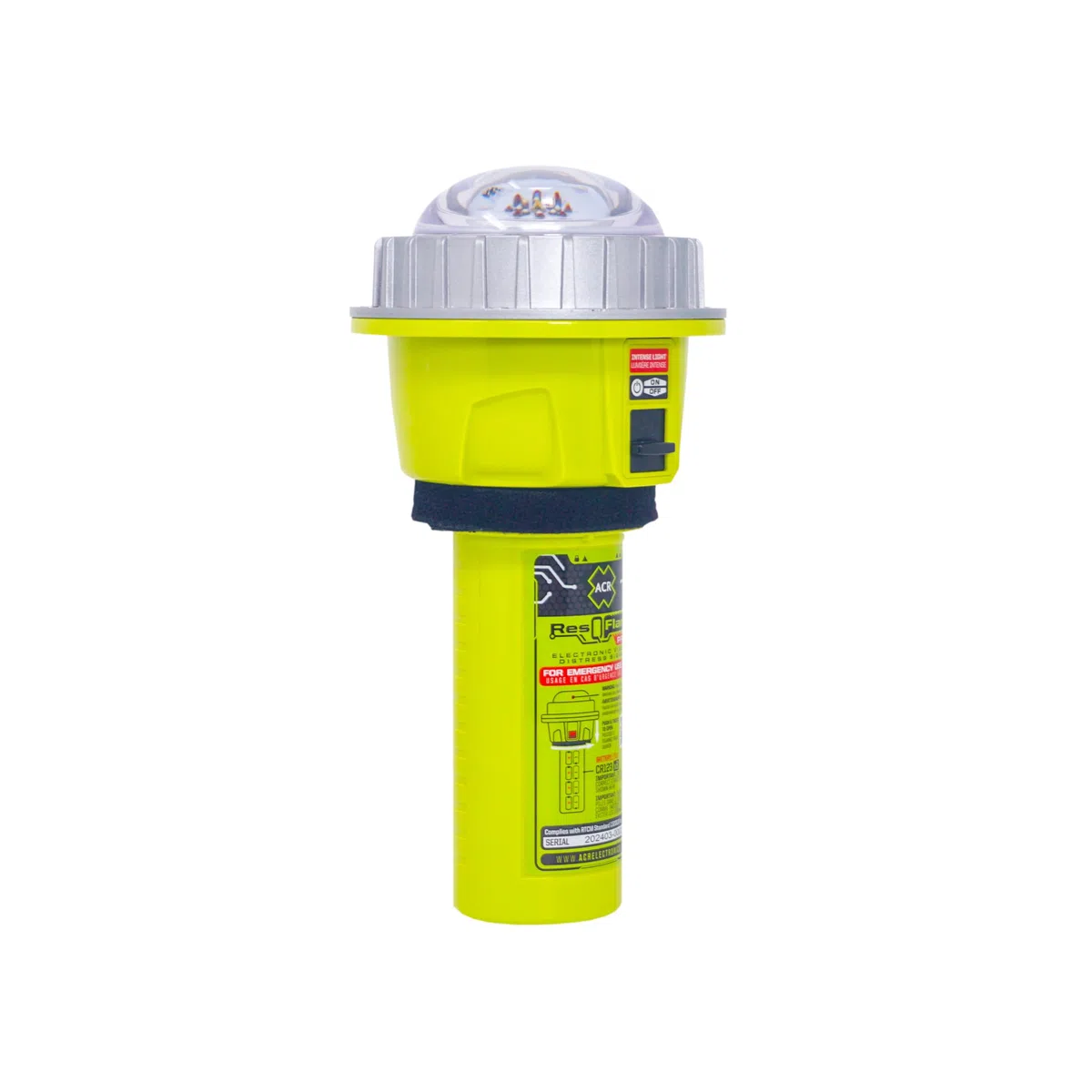 ACR ResQflare PRO Hochleistungs-LED, elektronischer Notruf, USCG-zertifiziert, IR-Infrarot-Technologie, Nachtsuch- und Rettungsfunktion, wasserdichte Bootsfackeln