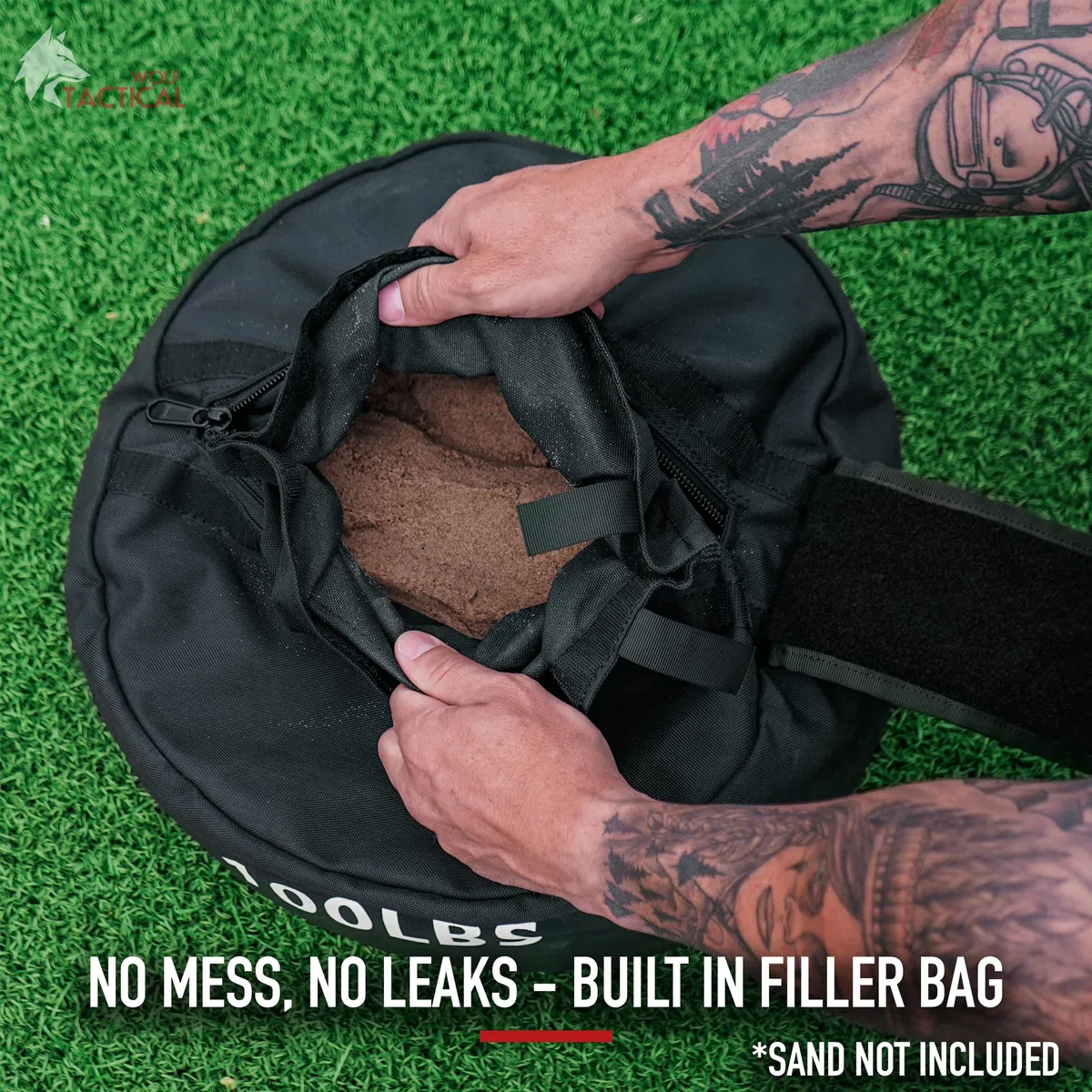 Wolf Tactical Sandbag Workout Bag Sand Bags for Weight Training Workout Sandbag Fitness Sand Bag