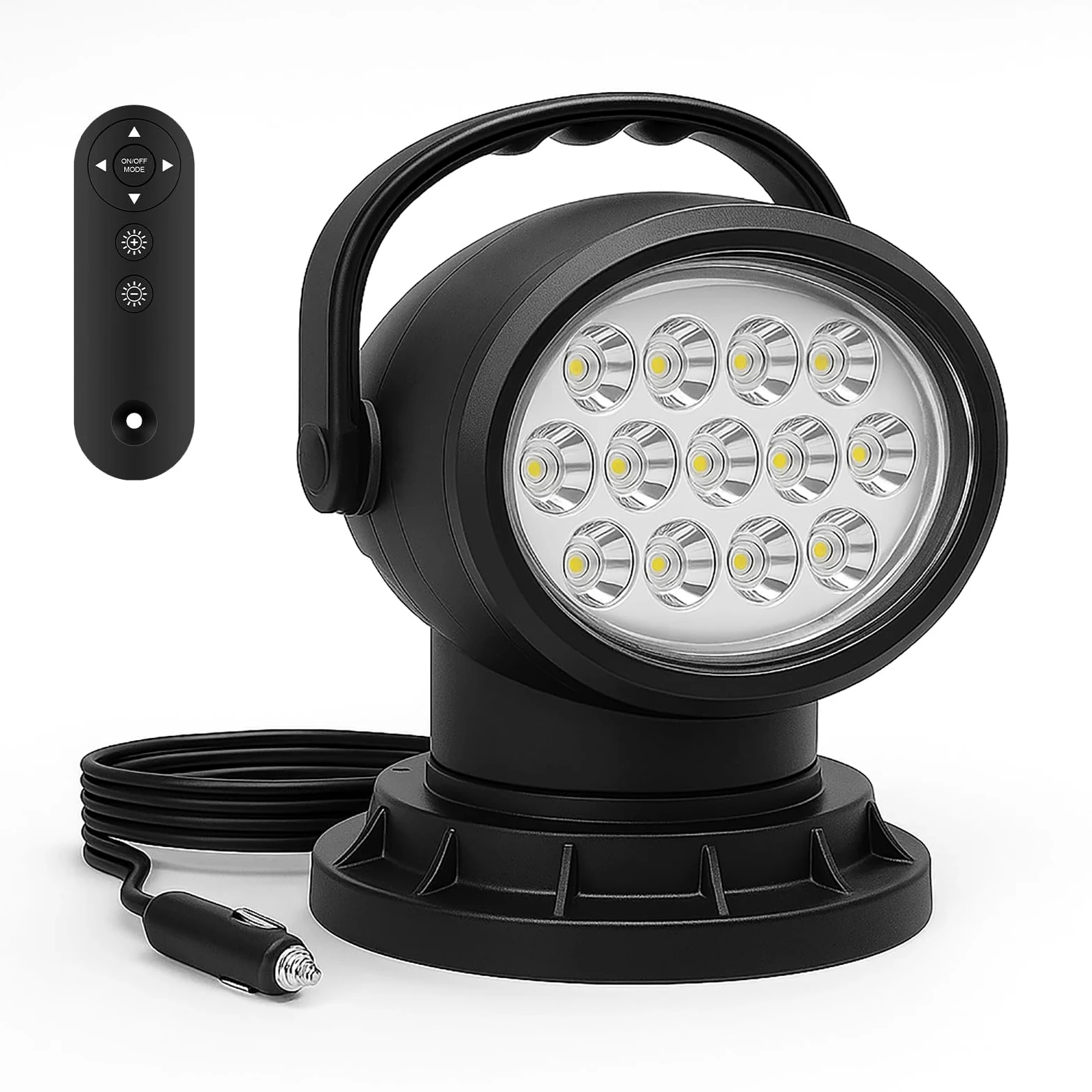 Willpower 50W Led strahler außen mit magnetfuß, Led arbeitsscheinwerfer mit Fernbedienung, LED Suchscheinwerfer für Geländewagen ATV Trucks Boote und mehr