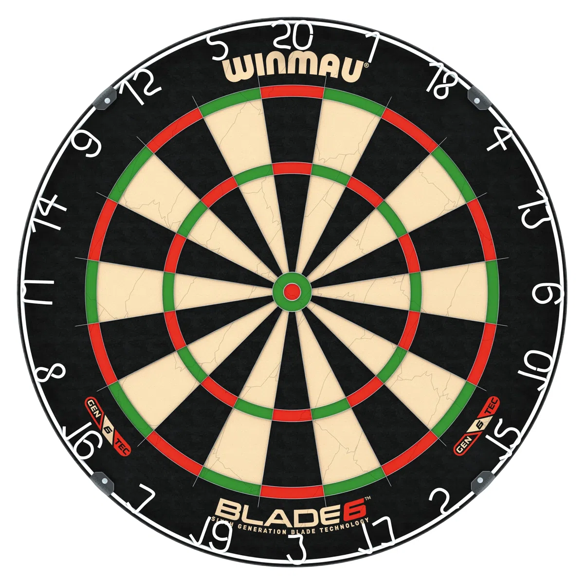 WINMAU Blade 6 Turnierdartscheibe Dartboard Surround Set inklusive Dartscheibe mit Winmau PDC Surround und Oche Linie Abstandslinie