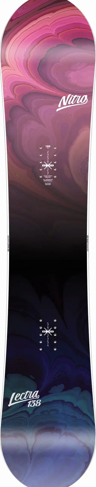 Nitro Snowboards Damen LECTRA BRD ´23, Allmountainboard, Directional, Flat-Out Rocker