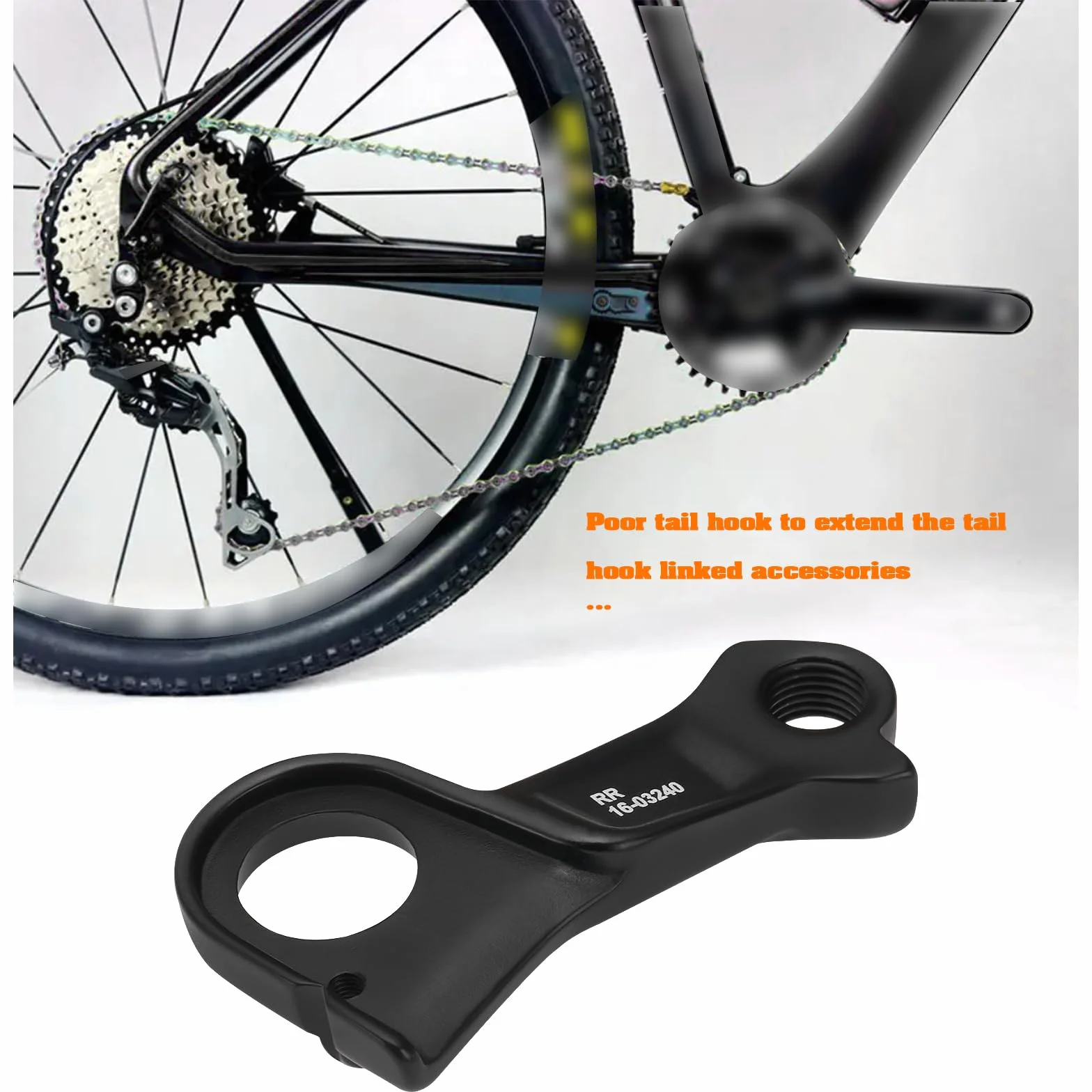 Fahrrad-Umwerferaufhänger Schaltauge für Hinten Schaltauge für Hinten Fahrrad-Endhaken Kompatibel mit Cube Axial WS/Agree C/Cross Race # 10063 / # RR 16-03240