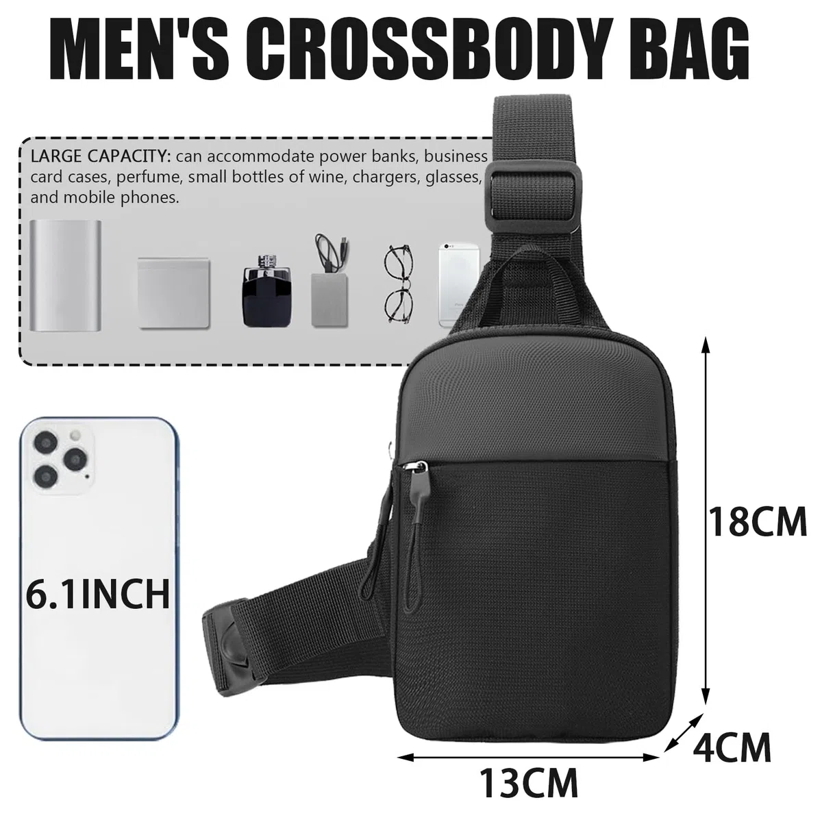JSTHHTT Gym Shoulder Bags: Sling Bag Damen Klein, Sling Rucksack Damen, Eingurt Rucksack - Sport-Schultertaschen für Herren Damen, Brusttasche Herren Damen, Ideal für Reisen, Sport Freizeit
