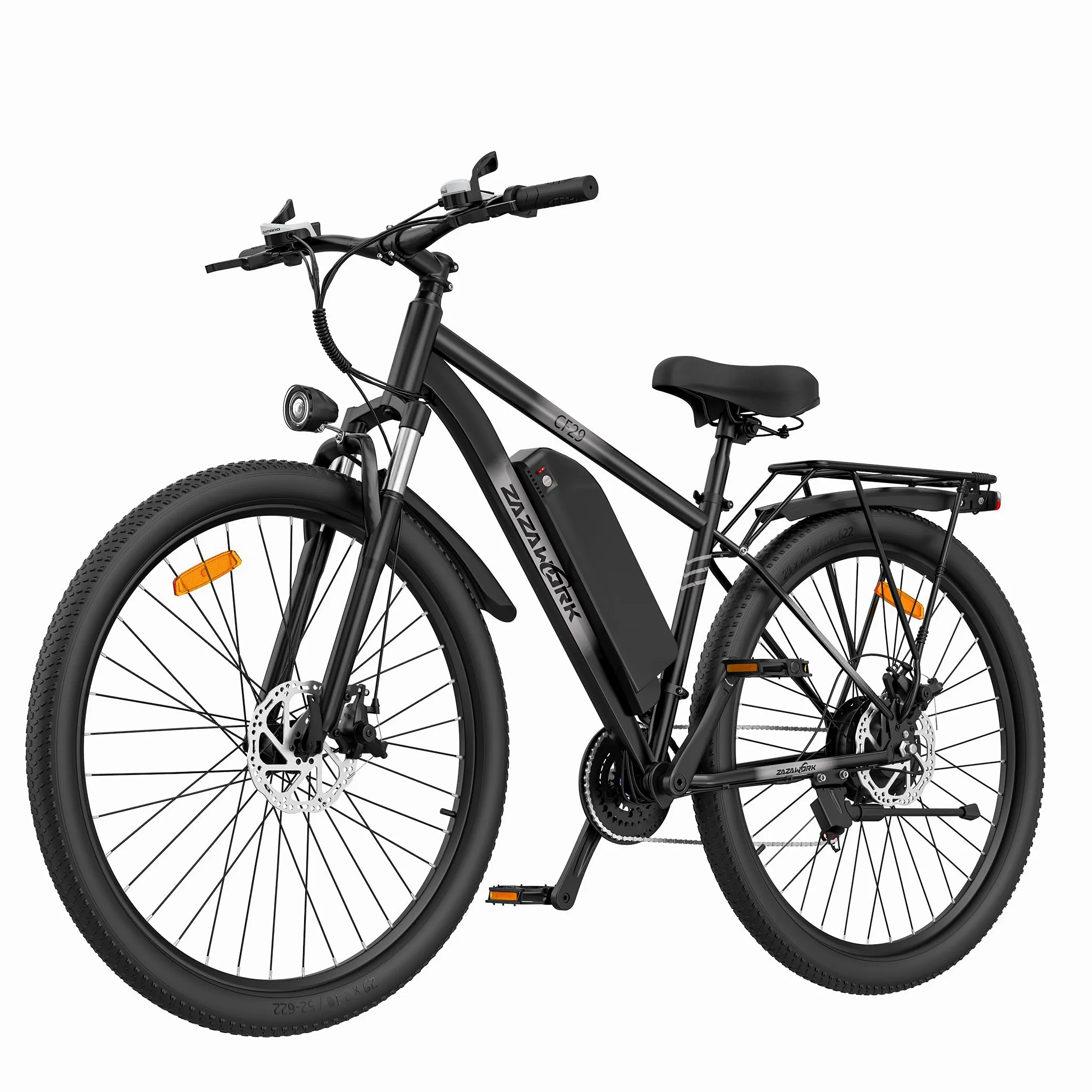 29 Zoll E-Mountainbike Herren, Elektrofahrrad mit 48V 15Ah Akku bis 100 km, 250W Pedelec, 45 Nm, 21-Gang Schaltung, Scheibenbremsen, LED Display für Fahrten im Freien Offroad E-Bike