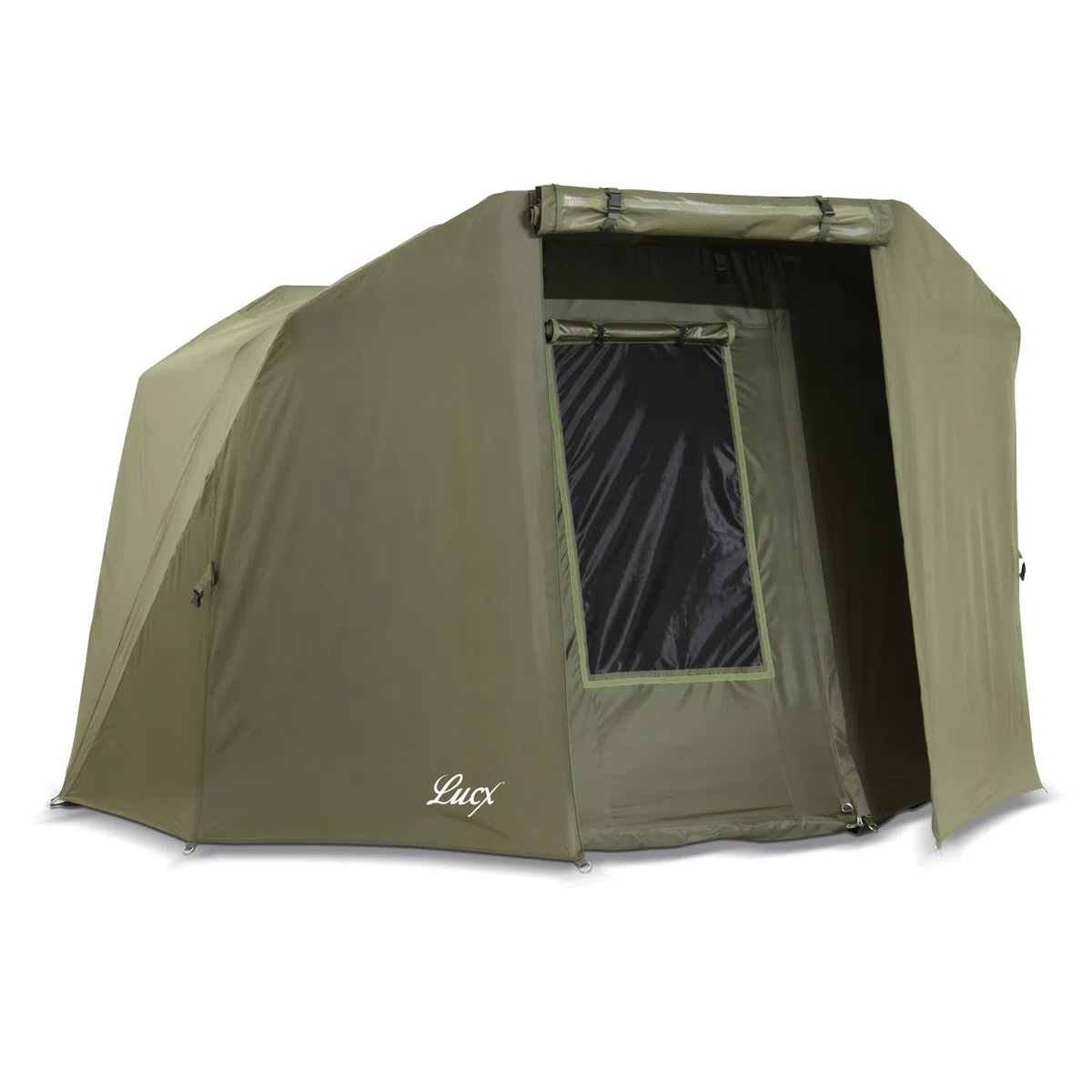 Lucx® Winterskin Überwurf Overwrap Skin für Bivvy Coon Karpfenzelt 1 bis 2 Mann (Kein Zelt nur Überwurf), Oliv Grün