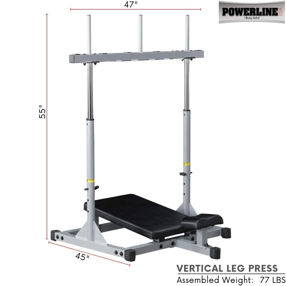 Body-Solid PVLP-156X Powerline-Serie Beintrainer | Vertikale Beinpresse | Vertical Leg Press