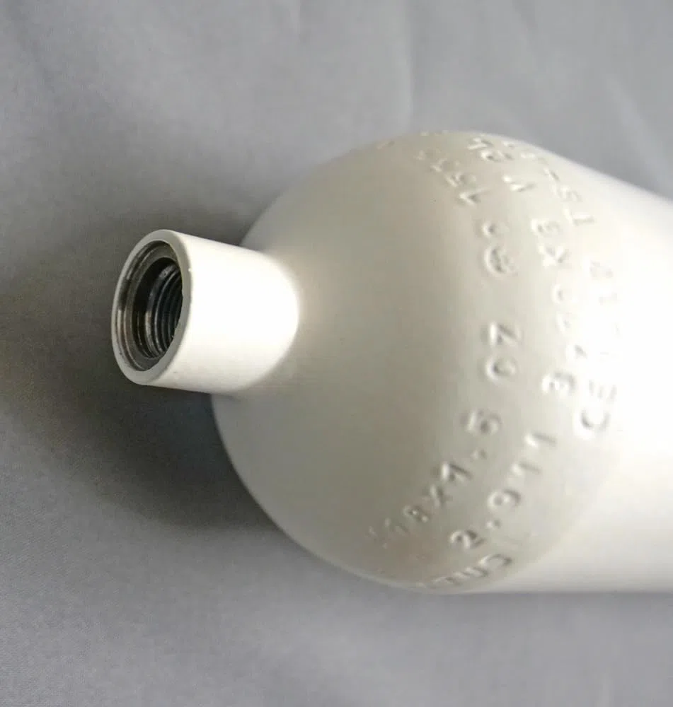 Stahlflasche/Tauchflasche 2 Liter 300 bar 100mm ohne Ventil