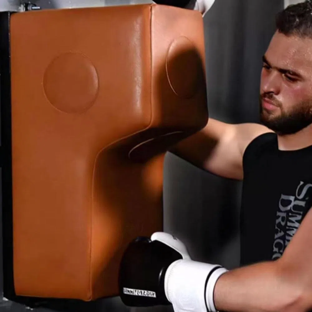 Boxwand, Boxtraining Boxen Sport Box Trainingsgeräte Boxsack tür Boxtraining für Zuhause Brown 70 * 40 * 30cm