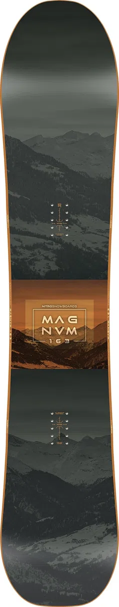 Nitro Snowboards Herren Magnum BRD´25, Allmountainboard, Directional, Cam-Out Camber, All-Terrain, Freeride, Wide, für große Füße